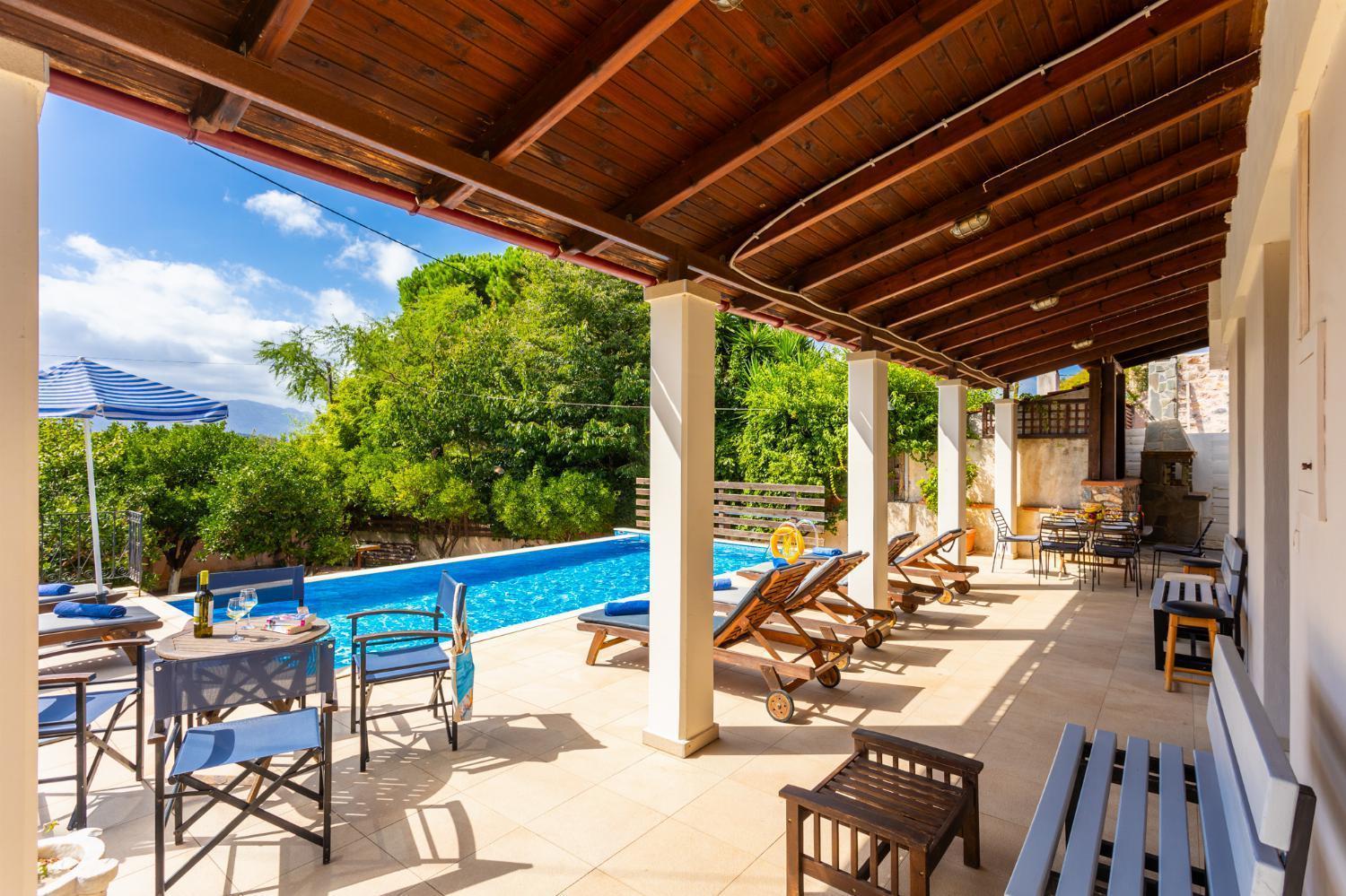 Villa Maro Large Private Pool Ac Wifi Kefalas Dış mekan fotoğraf