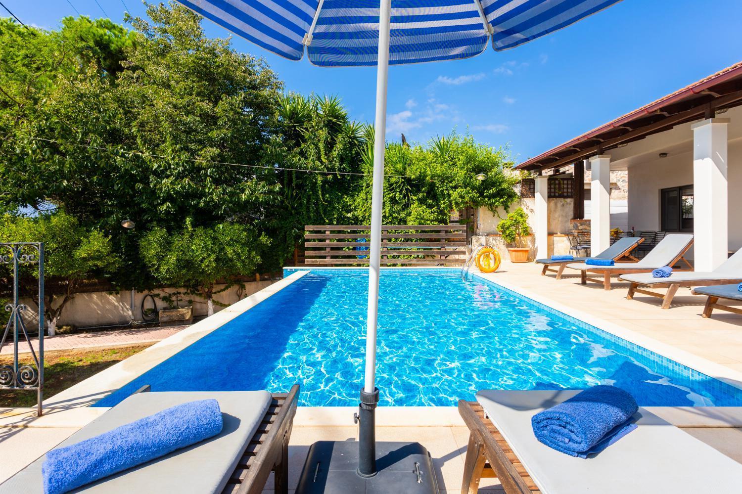 Villa Maro Large Private Pool Ac Wifi Kefalas Dış mekan fotoğraf
