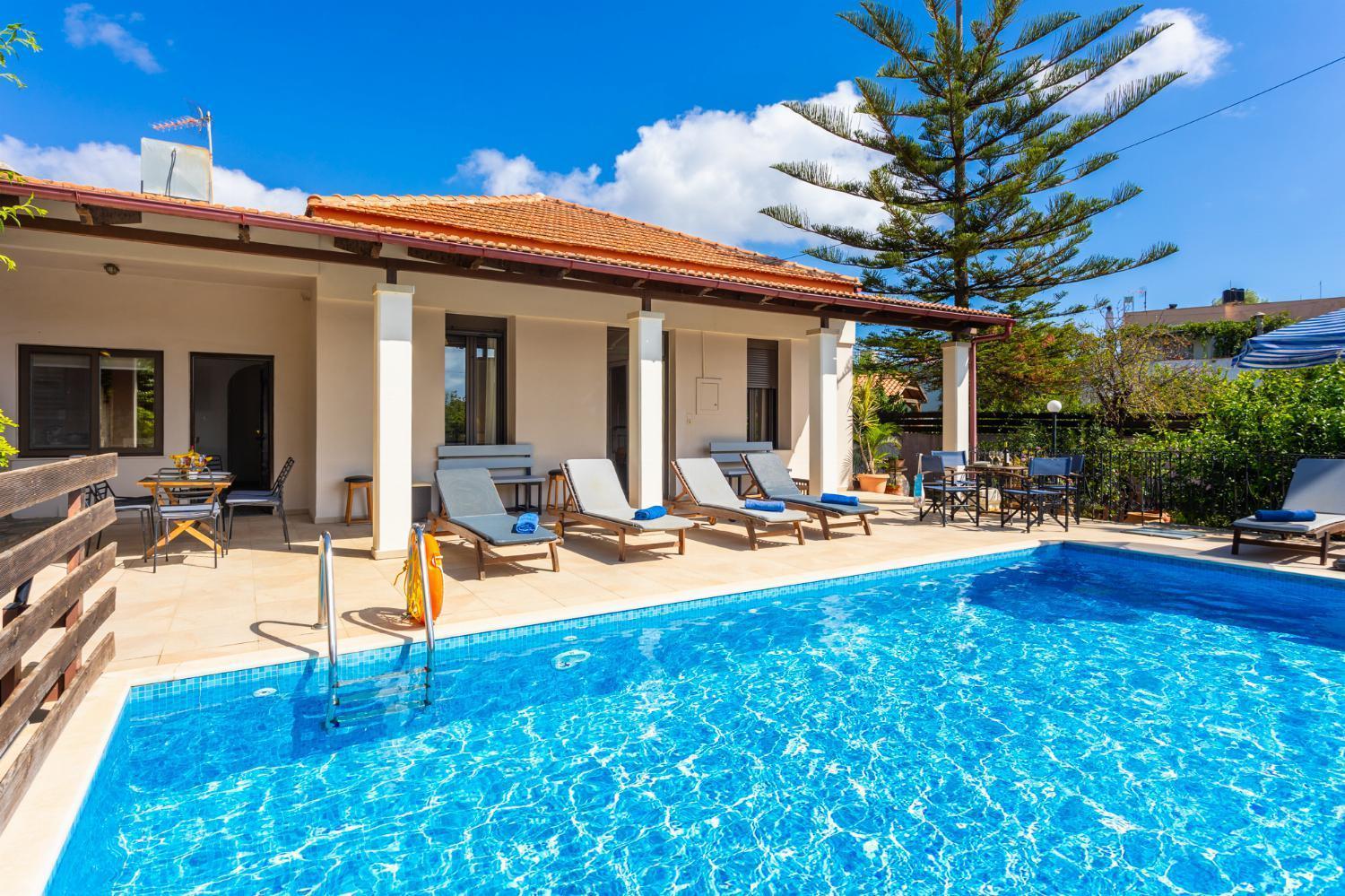 Villa Maro Large Private Pool Ac Wifi Kefalas Dış mekan fotoğraf